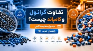 تفاوت گرانول و کامپاند راهنمای کامل انتخاب مواد پلیمری مناسب